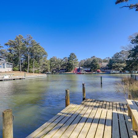 Waterfront Pine Knoll Shores Gem With Boat Dock Exterior photo