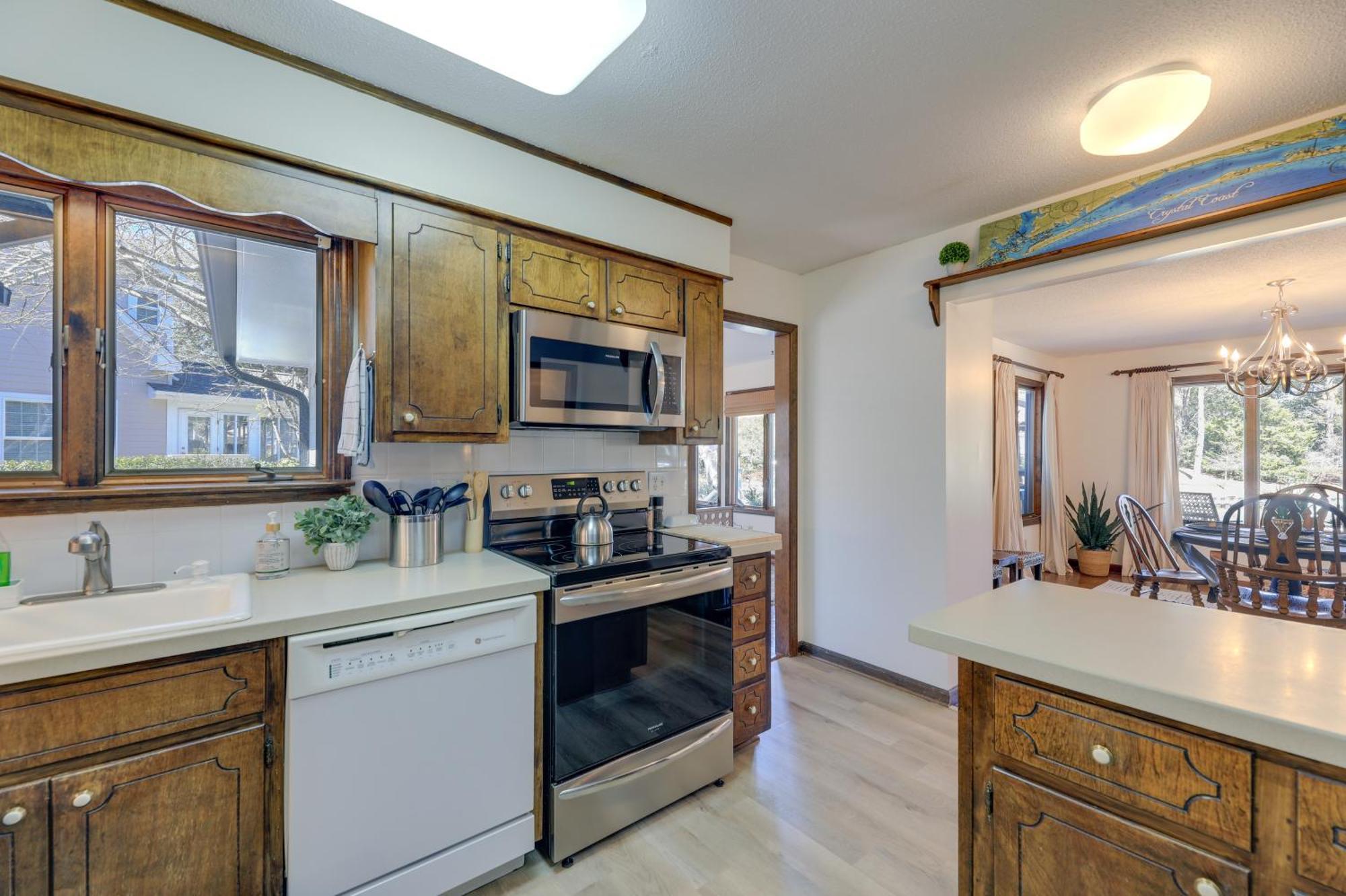 Waterfront Pine Knoll Shores Gem With Boat Dock Exterior photo
